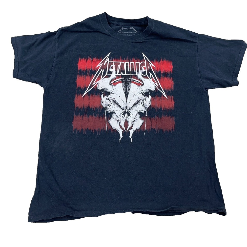 Metallica Shirt Men Large Black Tee Rock Band Louder Than Life 2021 Adult Retro